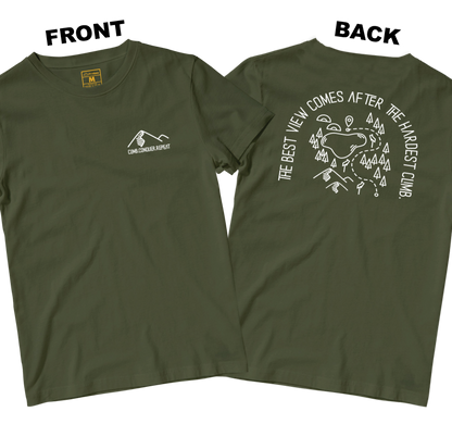 Drifit Shirt: Climb Conquer Repeat (Front and Back)