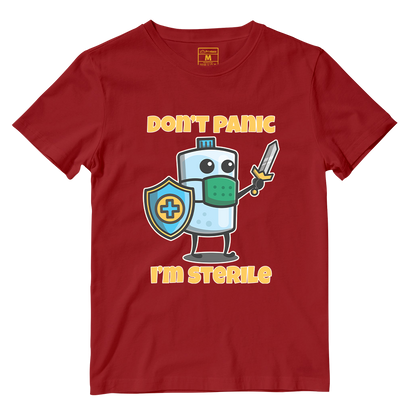Cotton Shirt: Dont Panic Im Sterile