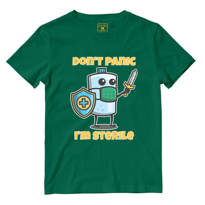 Cotton Shirt: Dont Panic Im Sterile