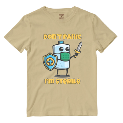 Cotton Shirt: Dont Panic Im Sterile