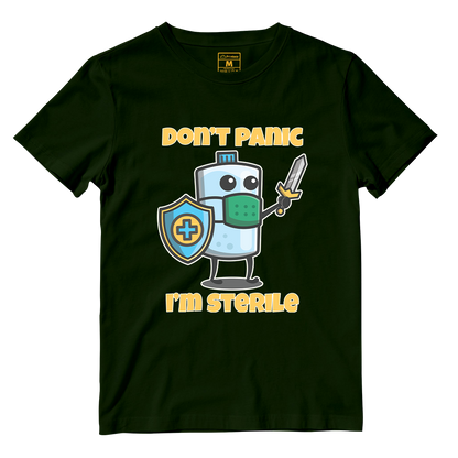 Cotton Shirt: Dont Panic Im Sterile