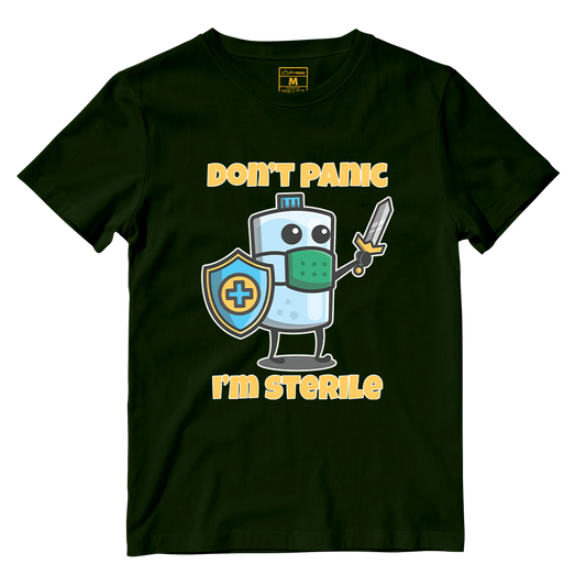 Cotton Shirt: Dont Panic Im Sterile