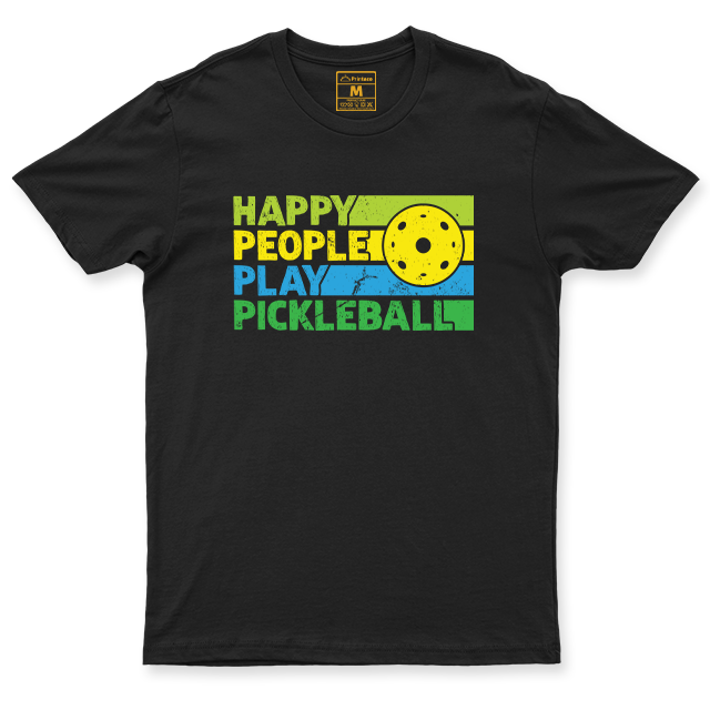 Drifit Shirt: Happy People Play Pickleball