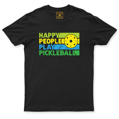 Drifit Shirt: Happy People Play Pickleball
