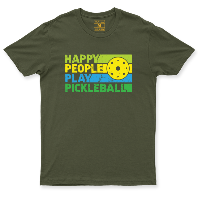 Drifit Shirt: Happy People Play Pickleball