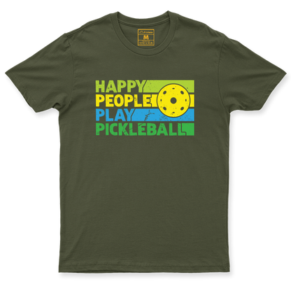Drifit Shirt: Happy People Play Pickleball