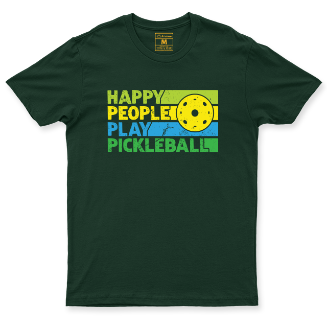 Drifit Shirt: Happy People Play Pickleball