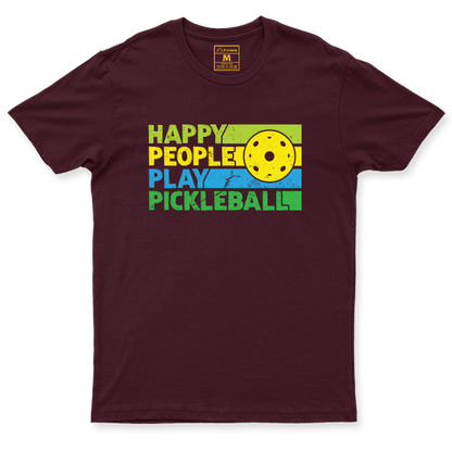 Drifit Shirt: Happy People Play Pickleball