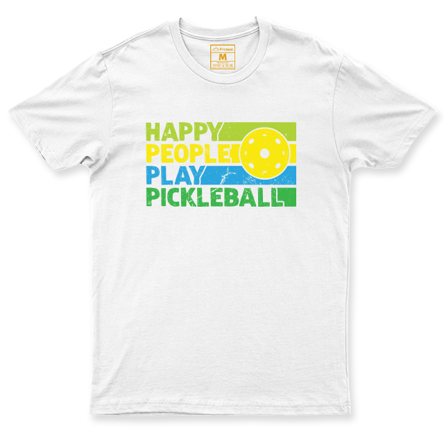 Drifit Shirt: Happy People Play Pickleball