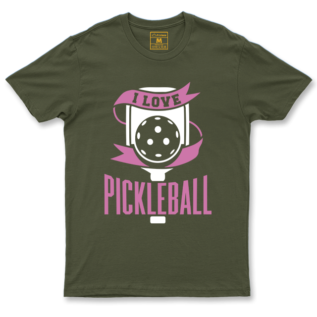 Drifit Shirt: I Love Pickleball