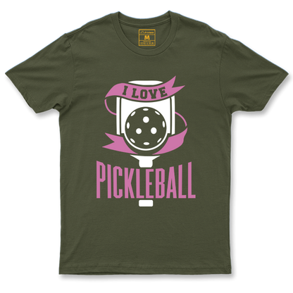 Drifit Shirt: I Love Pickleball