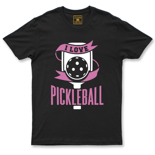 Drifit Shirt: I Love Pickleball