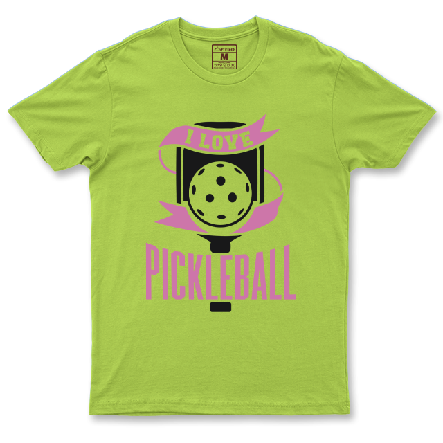 Drifit Shirt: I Love Pickleball