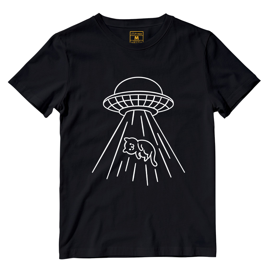 Cotton Shirt: Kitty Abduction