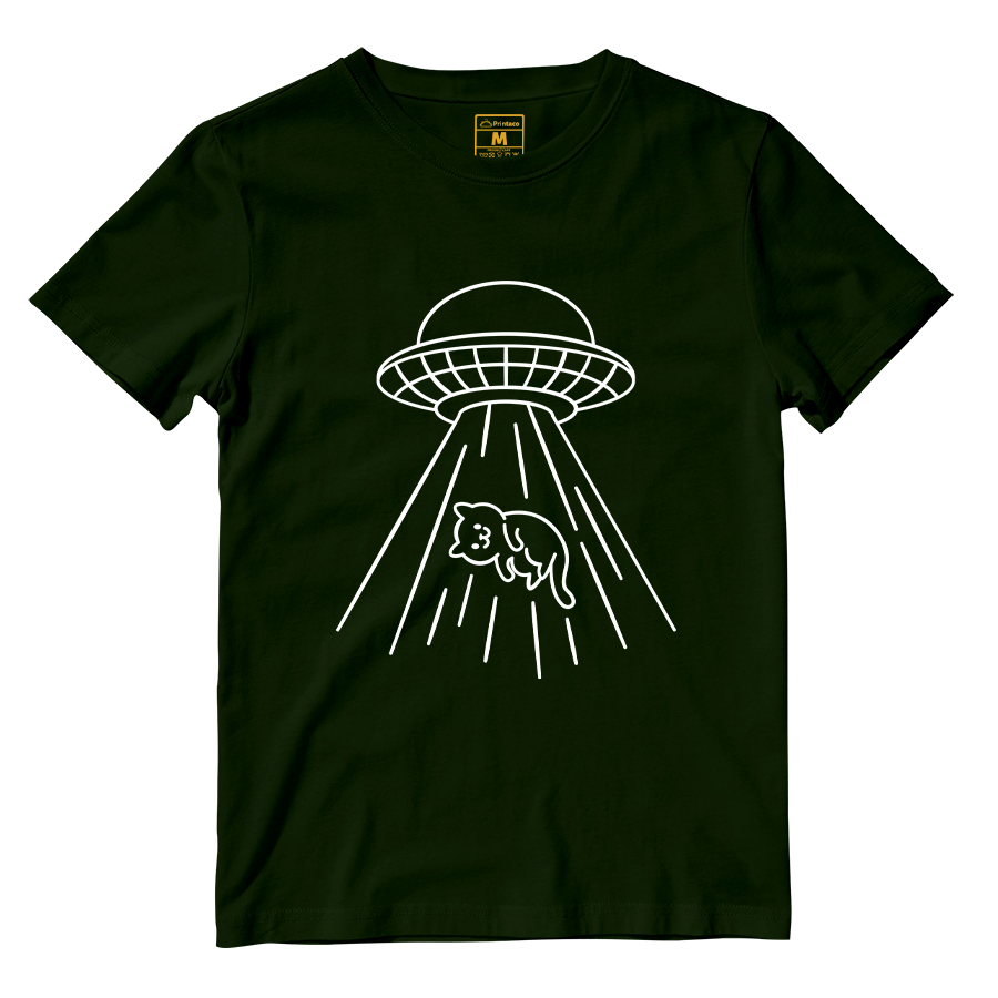 Cotton Shirt: Kitty Abduction