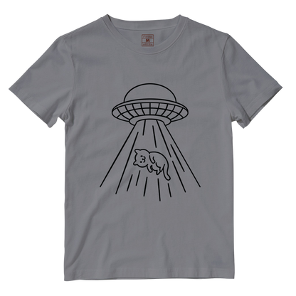 Cotton Shirt: Kitty Abduction