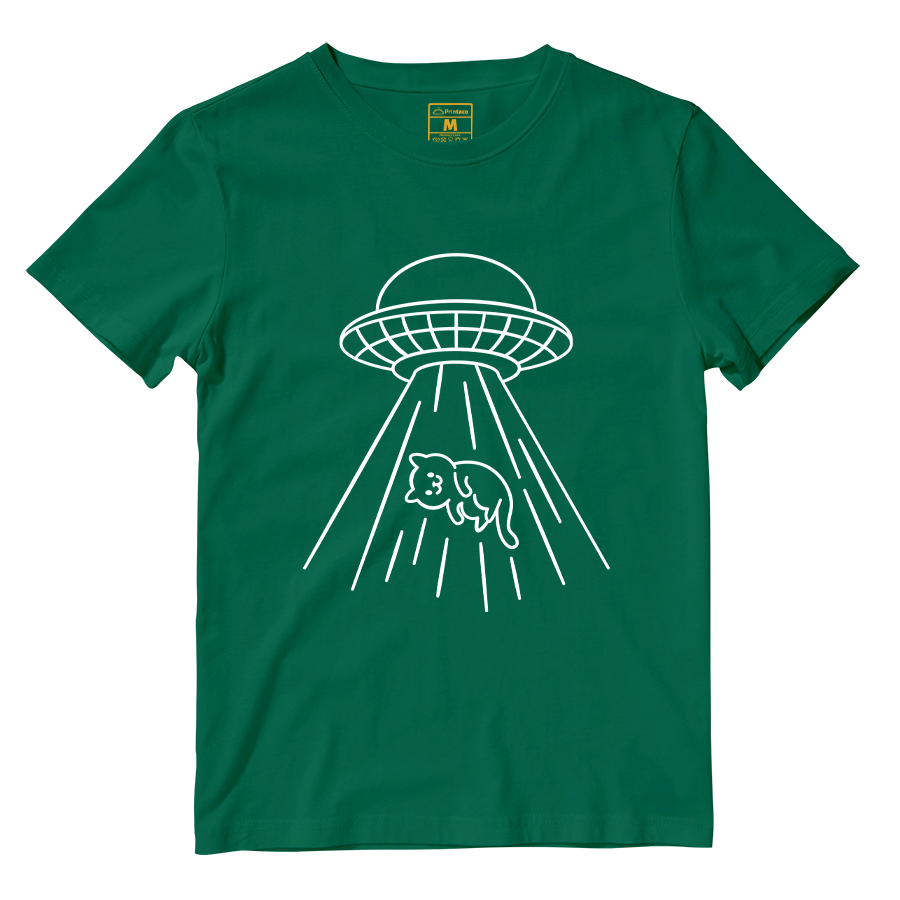 Cotton Shirt: Kitty Abduction