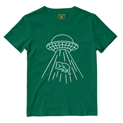 Cotton Shirt: Kitty Abduction