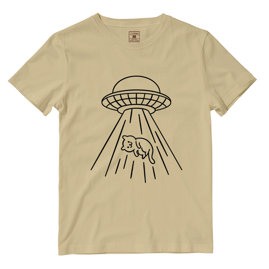 Cotton Shirt: Kitty Abduction