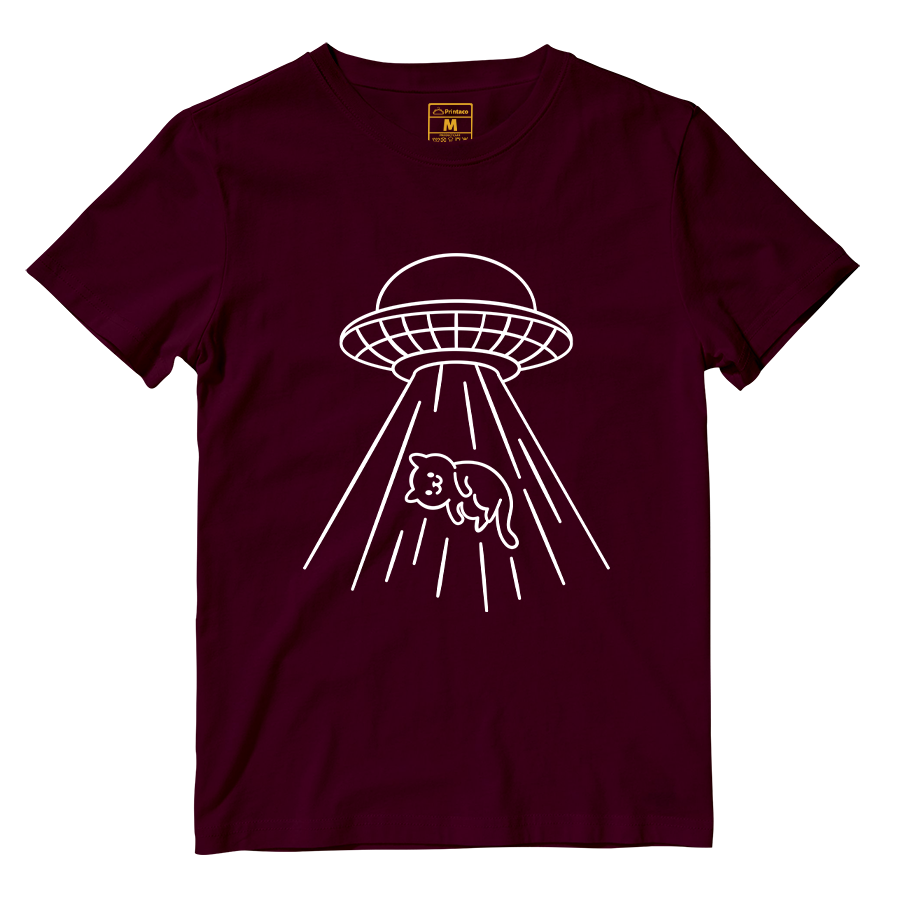 Cotton Shirt: Kitty Abduction