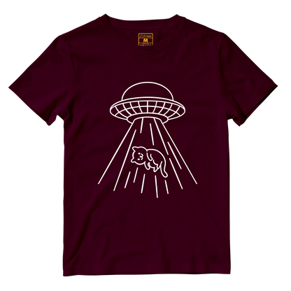 Cotton Shirt: Kitty Abduction