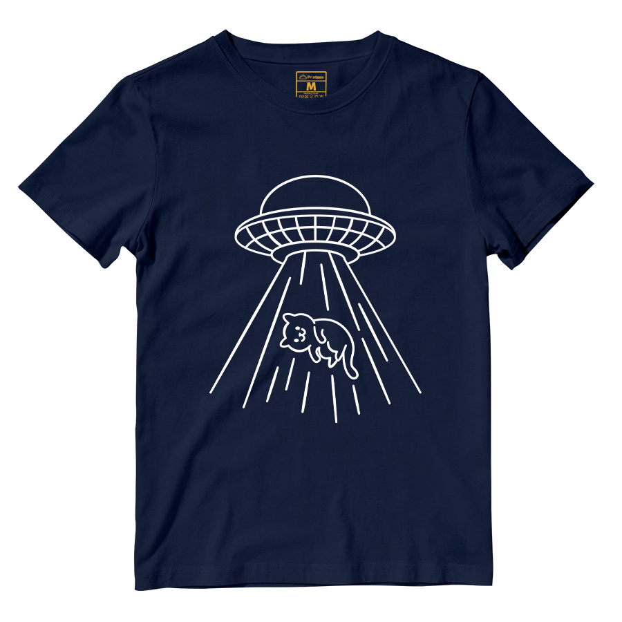 Cotton Shirt: Kitty Abduction