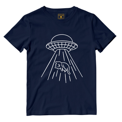 Cotton Shirt: Kitty Abduction