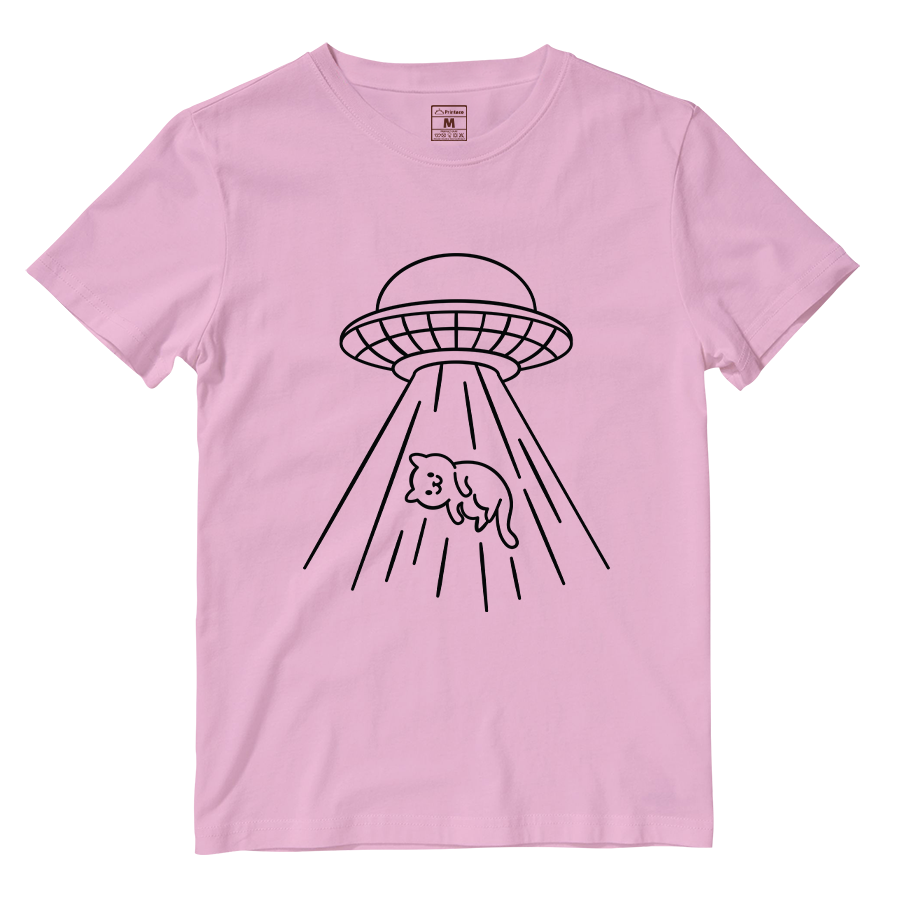 Cotton Shirt: Kitty Abduction