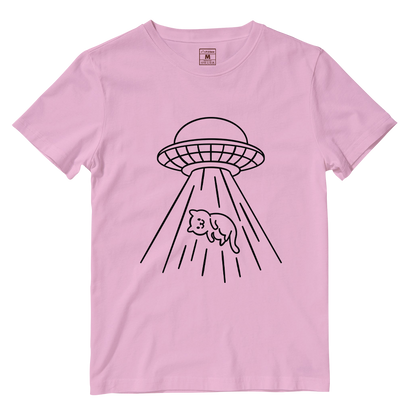 Cotton Shirt: Kitty Abduction