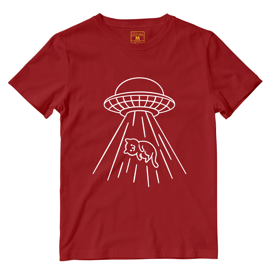 Cotton Shirt: Kitty Abduction