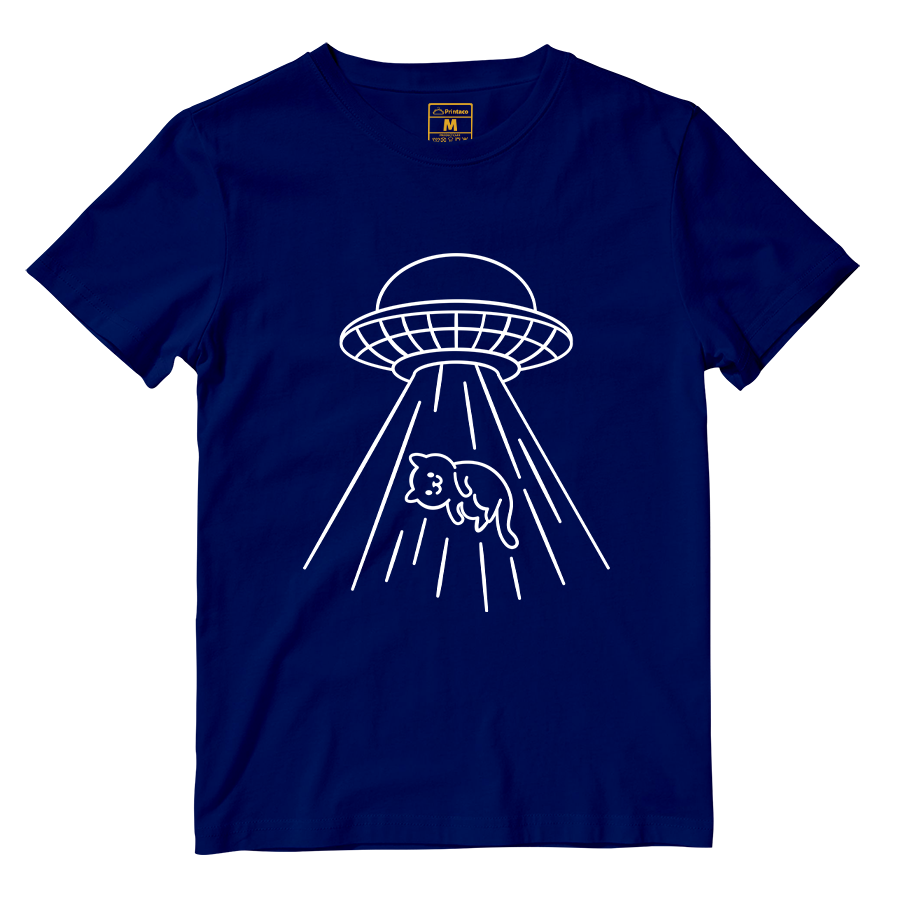 Cotton Shirt: Kitty Abduction