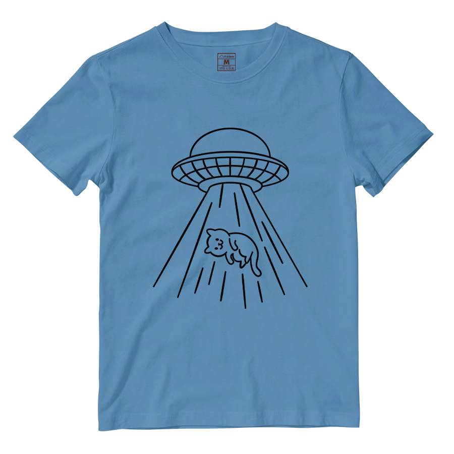 Cotton Shirt: Kitty Abduction