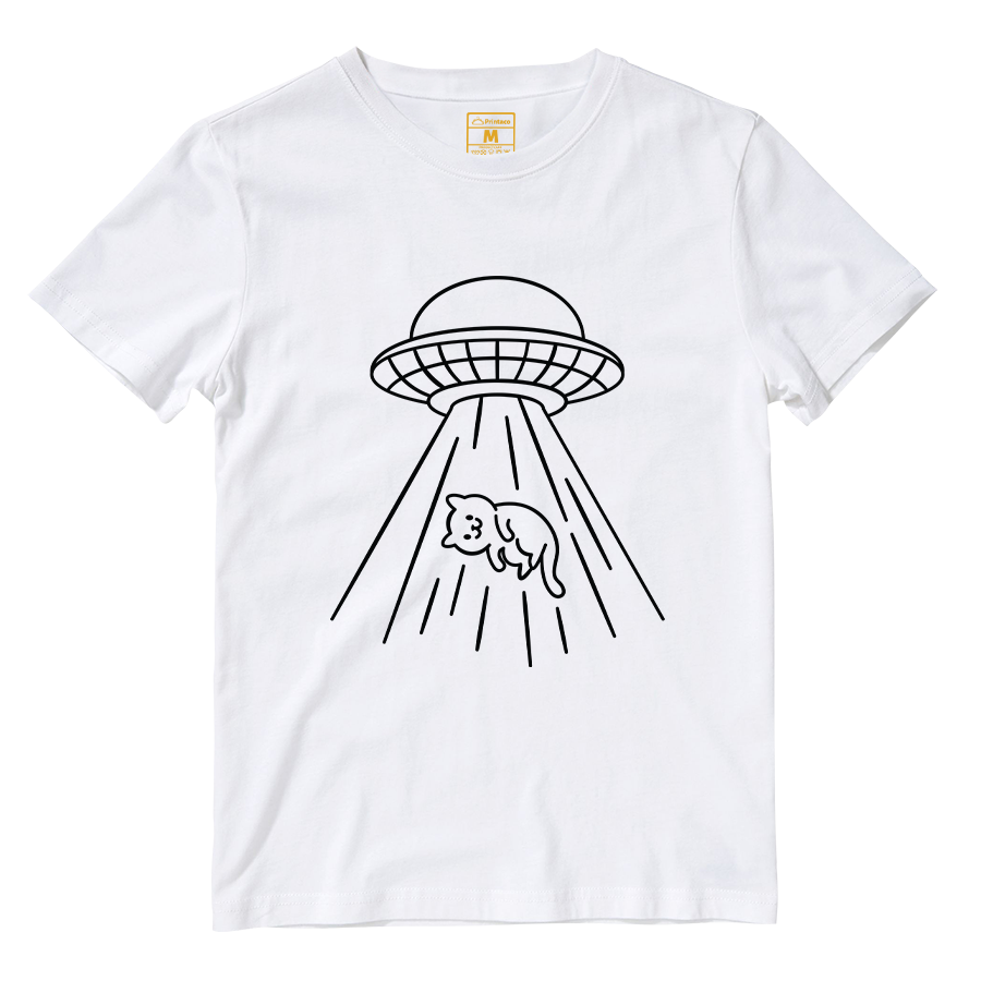 Cotton Shirt: Kitty Abduction