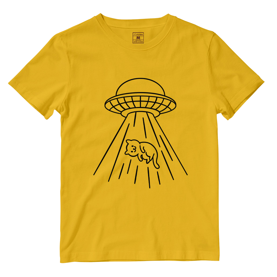 Cotton Shirt: Kitty Abduction