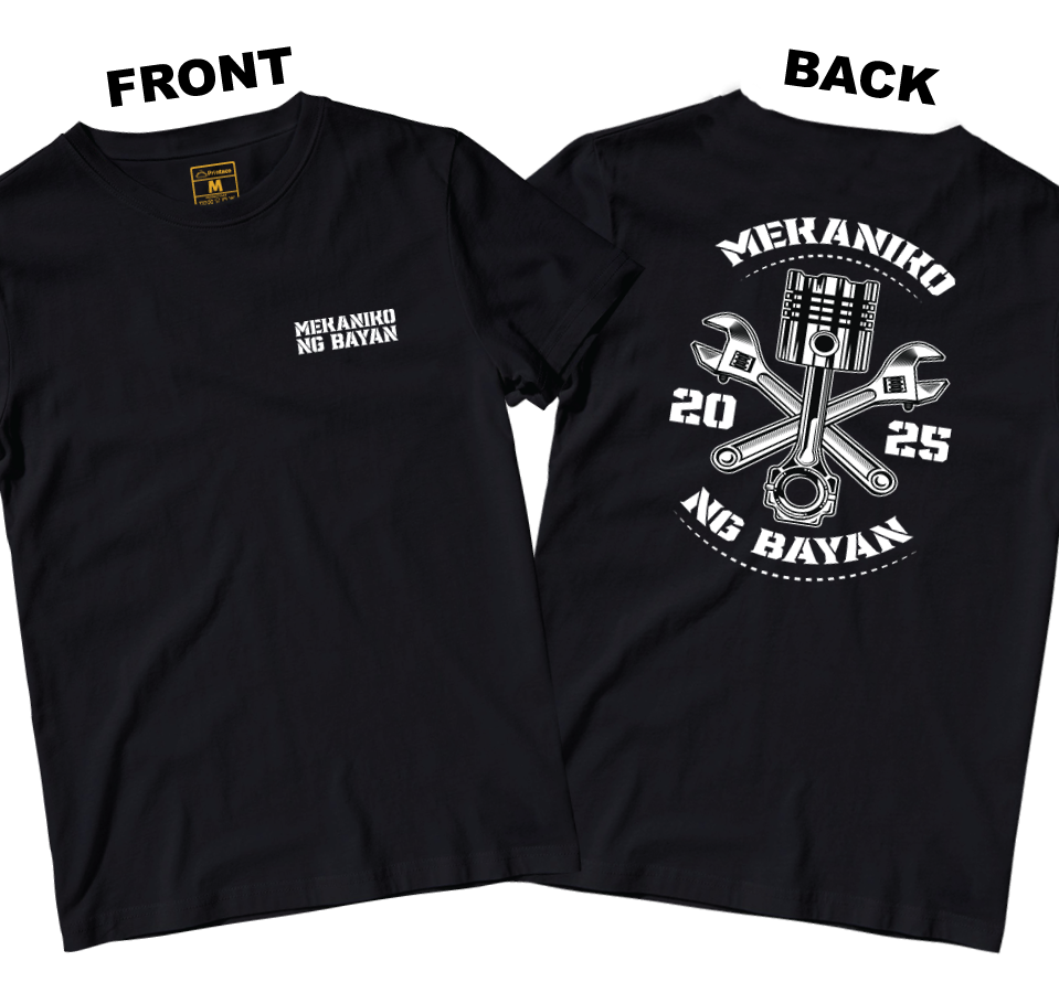 Cotton Shirt: Mekaniko ng Bayan (Front and Back)