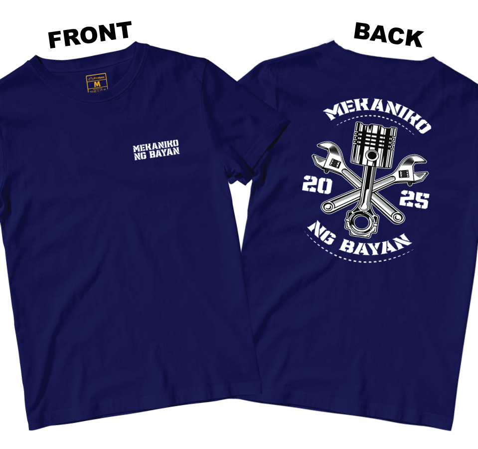 Cotton Shirt: Mekaniko ng Bayan (Front and Back)
