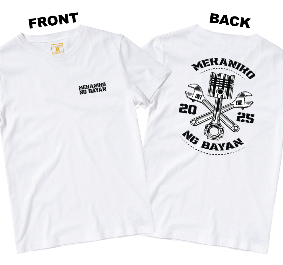 Cotton Shirt: Mekaniko ng Bayan (Front and Back)
