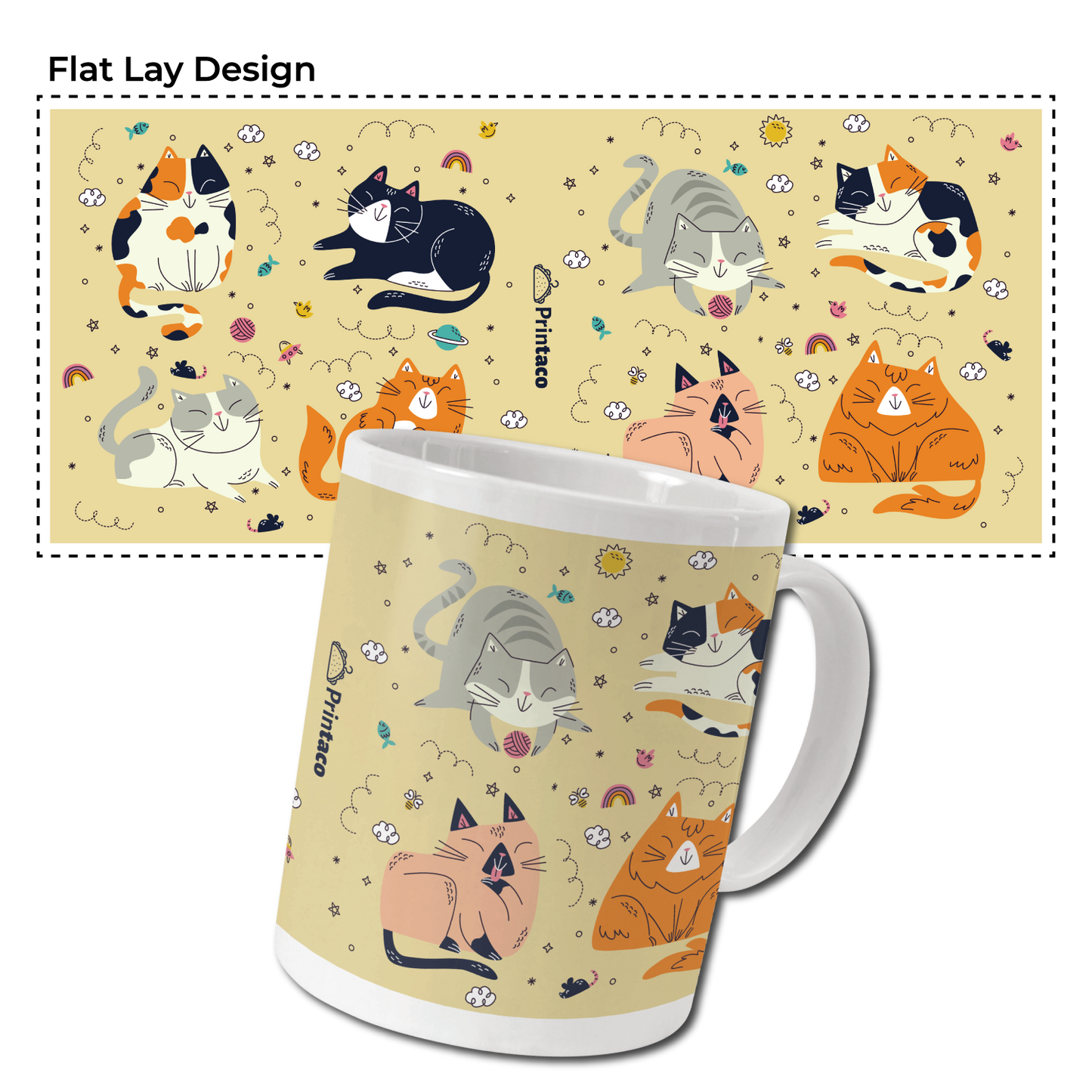 11oz Ceramic Mug: Meowgical moments