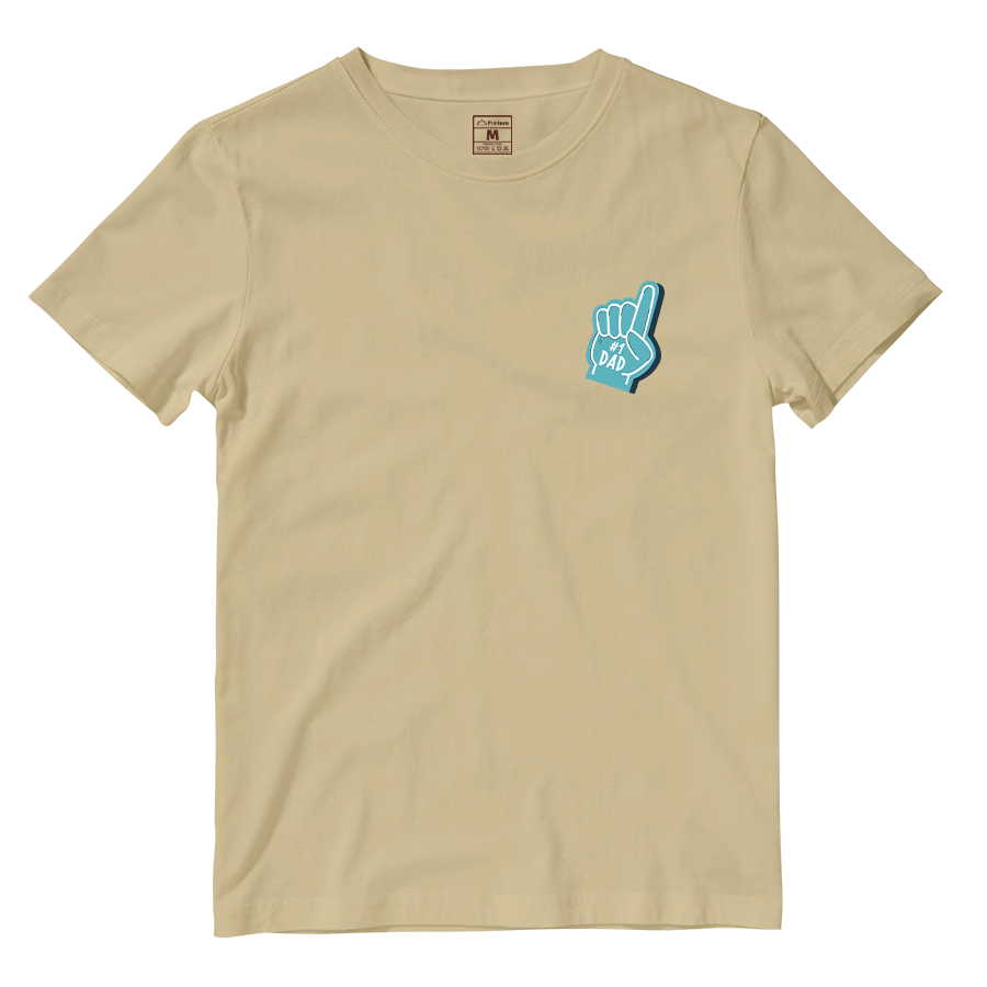 Cotton Shirt: Number 1 Dad