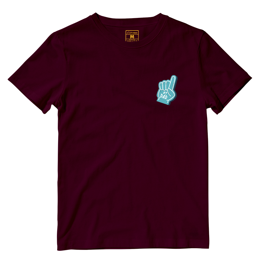 Cotton Shirt: Number 1 Dad