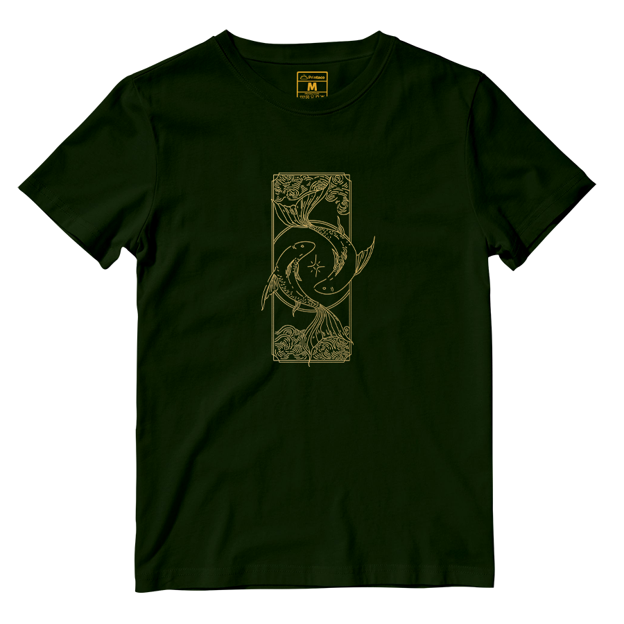 Cotton Shirt: Pisces Gold
