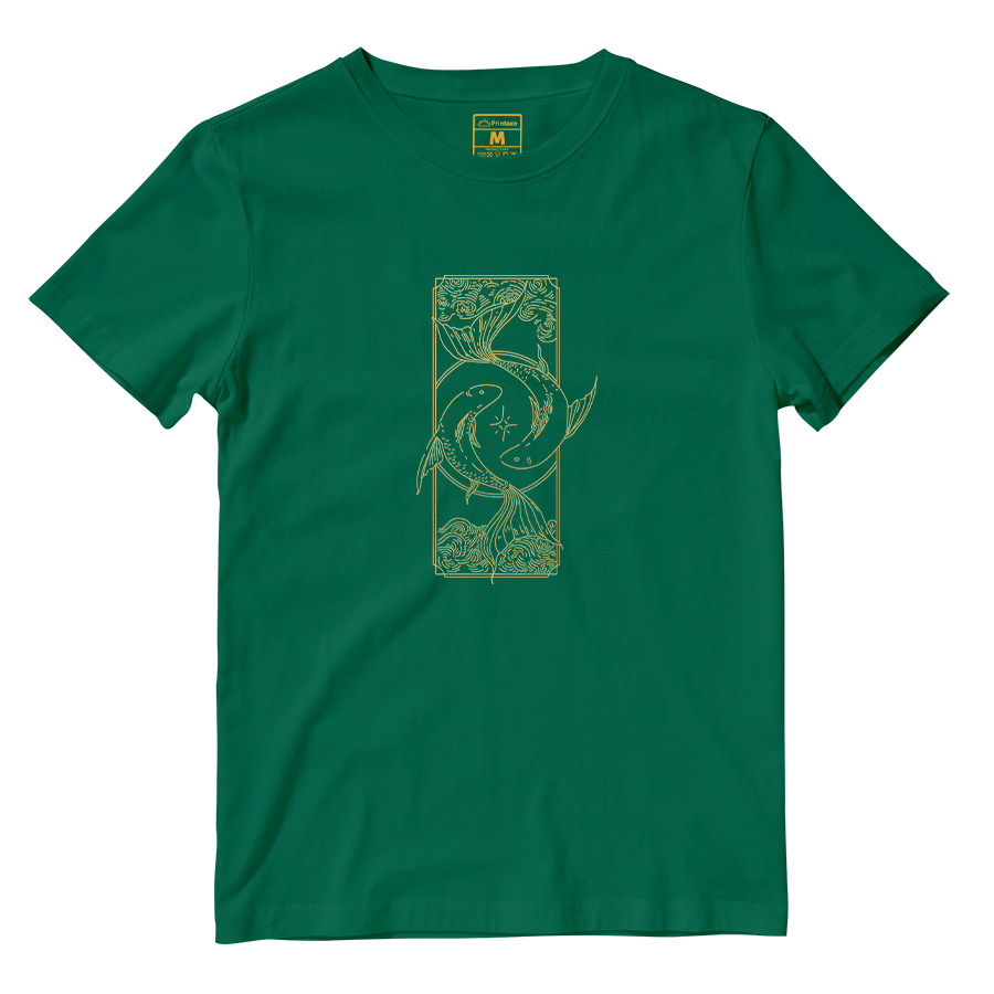 Cotton Shirt: Pisces Gold