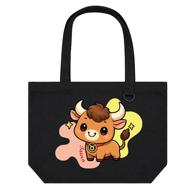 Landscape Tote Bag: Taurus Cartoon