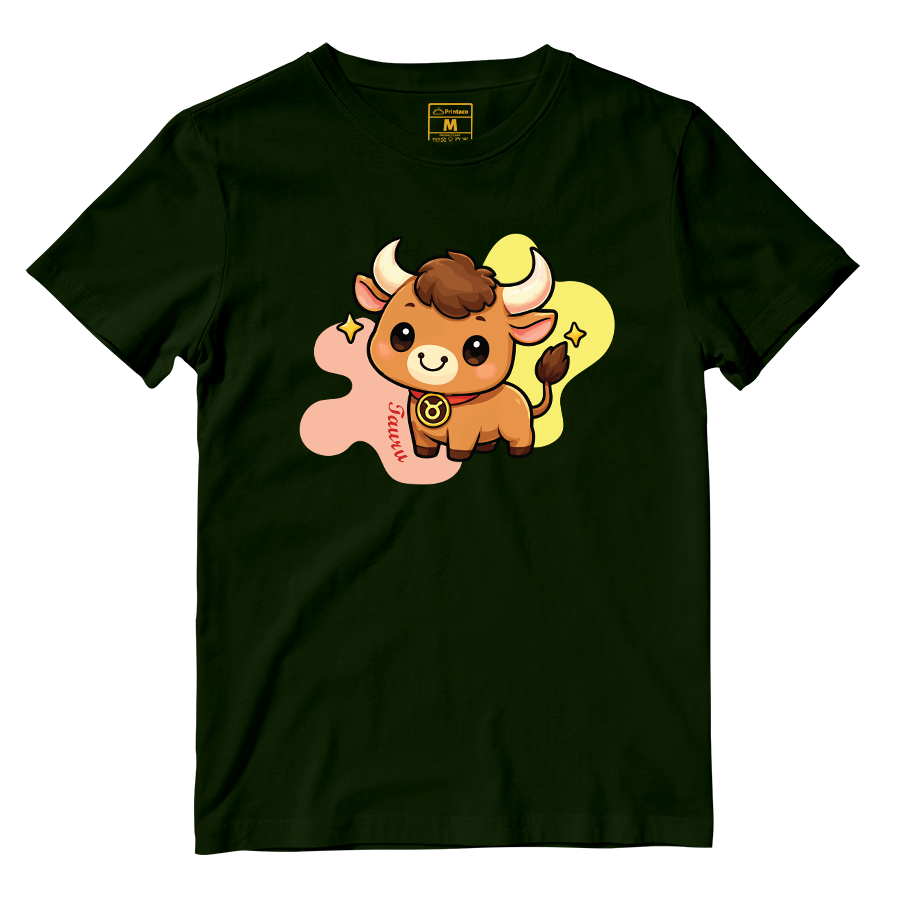 Cotton Shirt: taurus Cartoon
