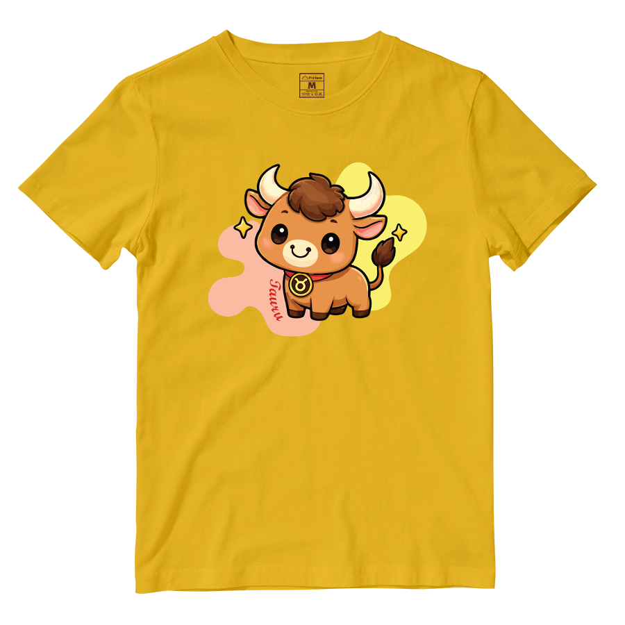 Cotton Shirt: taurus Cartoon