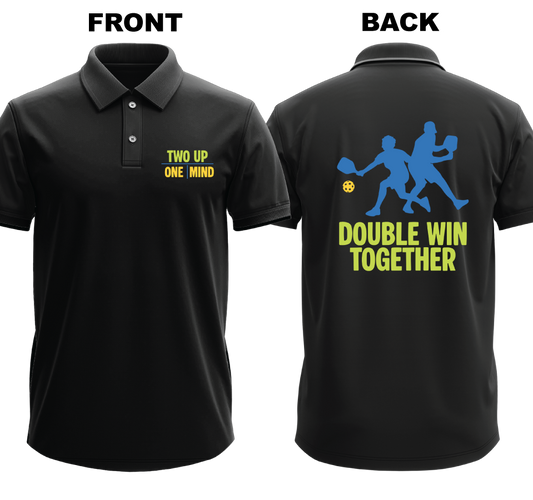 Drifit Polo Shirt: Two Up One Mind (Front & Back)