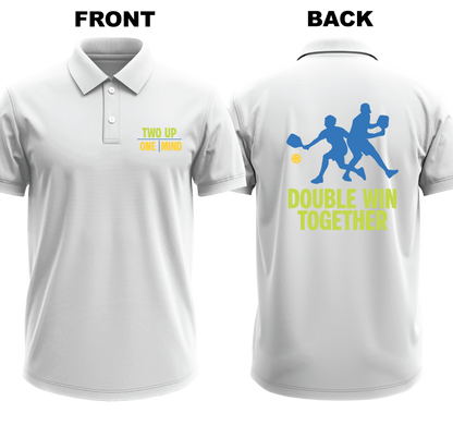 Drifit Polo Shirt: Two Up One Mind (Front & Back)