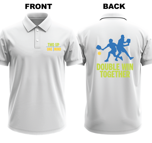Drifit Polo Shirt: Two Up One Mind (Front & Back)