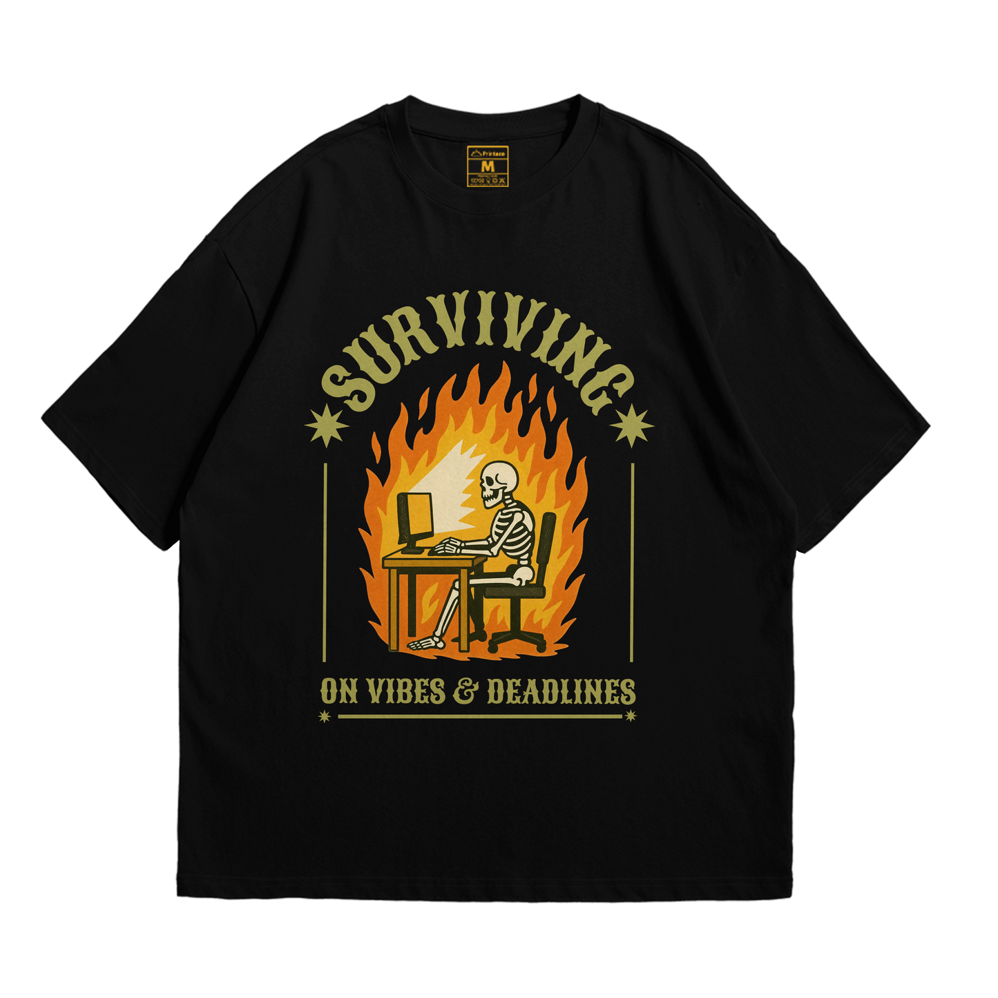 Premium Oversized Cotton Shirt: Vibes And Deadlines