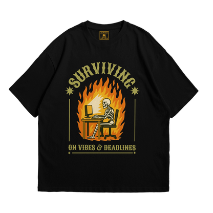 Premium Oversized Cotton Shirt: Vibes And Deadlines